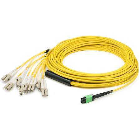ADD-ON This Is A 2M Mpo (Female) To 8Xlc (Male) 8-Strand Yellow Riser-Rated ADD-MPO-4LC2M9SMF